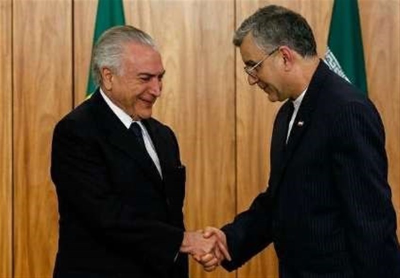 الرئیس البرازیلی یؤکد على تعزیز العلاقات بین ایران والبرازیل