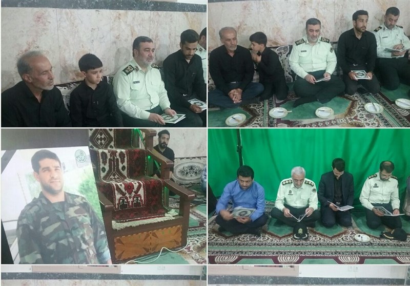 دیدار فرمانده ناجا با خانواده شهدای ناجا در ساری+ تصاویر