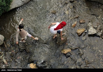 Summer Travelers in Iran's Western City of Hamedan