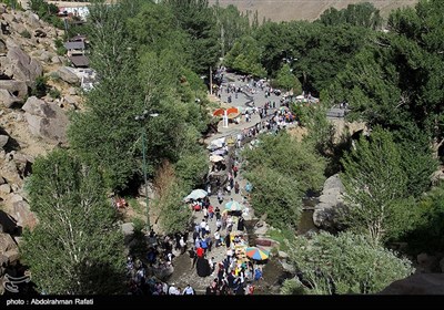 Summer Travelers in Iran's Western City of Hamedan