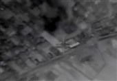 فیلم جدید از لحظه اصابت موشک‌های سپاه به مقرهای داعش در دیرالزور