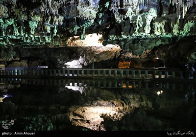 غار علیصدر یکی از غارهای تالابی ایران