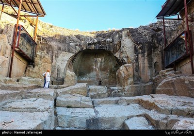 معبد داش کسن بنایی صخره‌ای-اماکن دیدنی شهر زنجان 