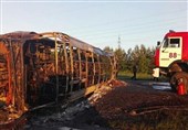 تصادف اتوبوس و کامیون در روسیه با 13 کشته