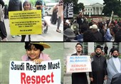 اعتراض در آمریکا به اشغالگری آل‌سعود؛ «دست از سر مکه و مدینه بردارید» + فیلم و تصاویر