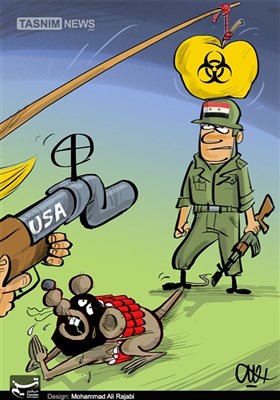 کاریکاتیر: الطابع السیاسی لقضیة الکیماوی فی سوریا