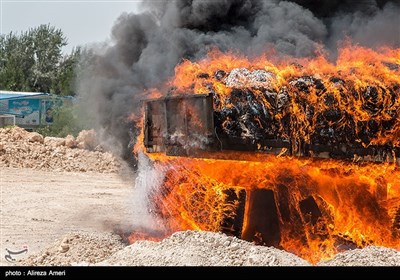 Iran Sets Fire to Large Volume of Illicit Drugs