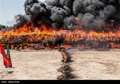 Iran Sets Fire to Large Volume of Illicit Drugs