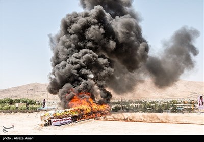 Iran Sets Fire to Large Volume of Illicit Drugs