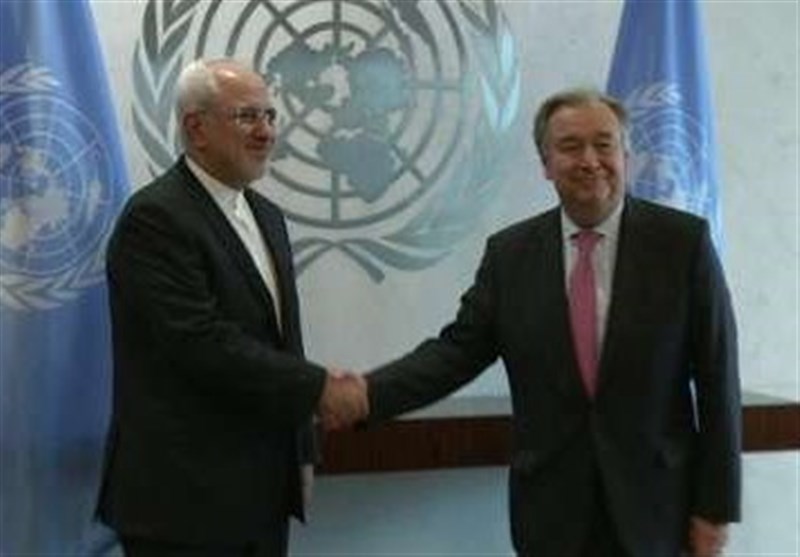 ظریف با دبیرکل سازمان ملل دیدار و گفت و گو کرد