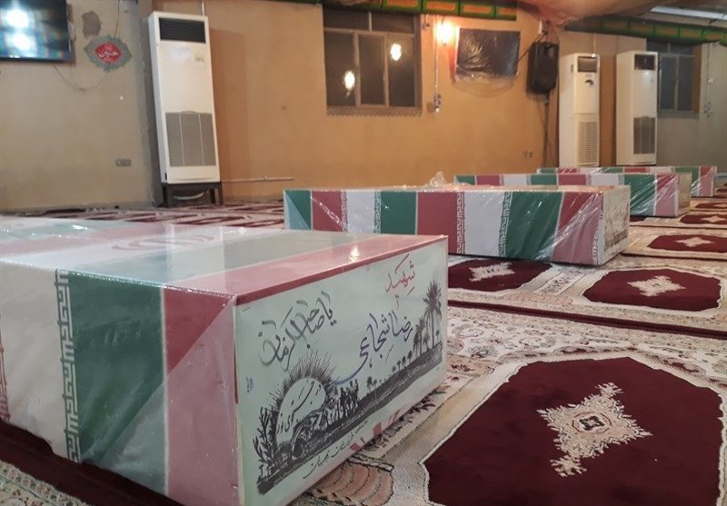 بازگشت پیکر مطهر 4 شهید دفاع مقدس به خوزستان