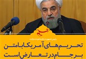 فتوتیتر/روحانی: تحریم‌های آمریکا با متن برجام در تعارض است
