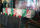 پیکرهای مطهر 2 شهید گمنام در ساری تشییع شد