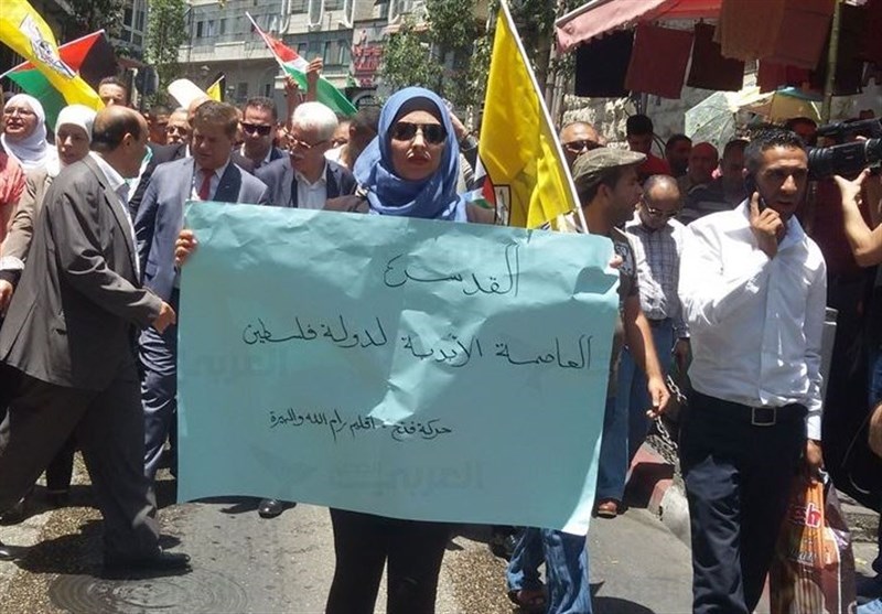 صہیونیوں کی جارحیت کیخلاف مقبوضہ فلسطین میں مظاہرے