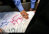 مراسم وداع با پیکر شهدای احراز هویت شده در اصفهان