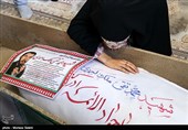 مراسم وداع با پیکر شهدای احراز هویت شده در اصفهان