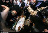 مراسم وداع با پیکر شهدای احراز هویت شده در اصفهان