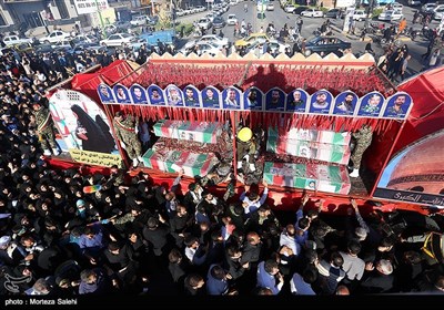 مراسم تشییع پیکر 23 شهید دفاع مقدس - اصفهان