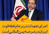 فتوتیتر/عراقچی:اجرای تعهدات در برجام نقطه قوت ایران در عرصه بین‌المللی است