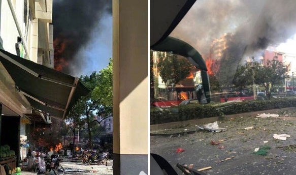 انفجار گاز در چین با بیش از 50 کشته و زخمی+فیلم و عکس