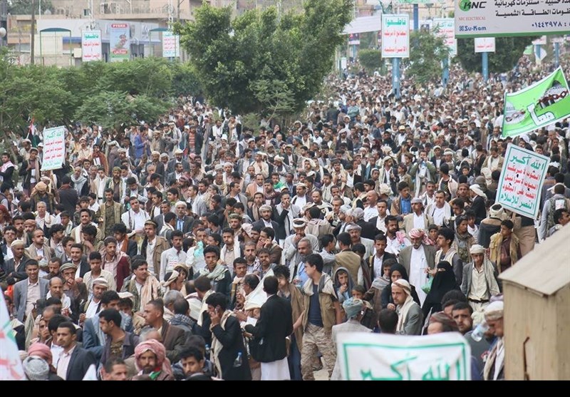 راهپیمایی گسترده یمنی‌ها در حمایت از مسجدالاقصی و ملت فلسطین + تصاویر
