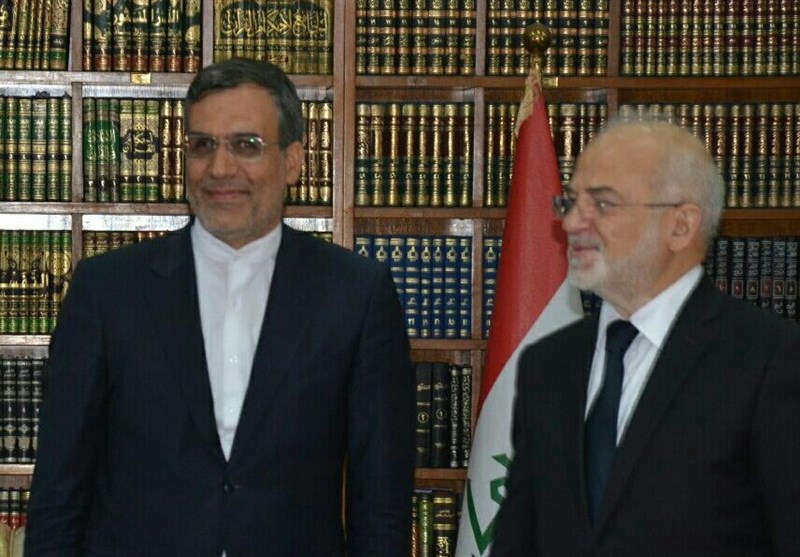 دیدار جابری انصاری با وزیر خارجه عراق