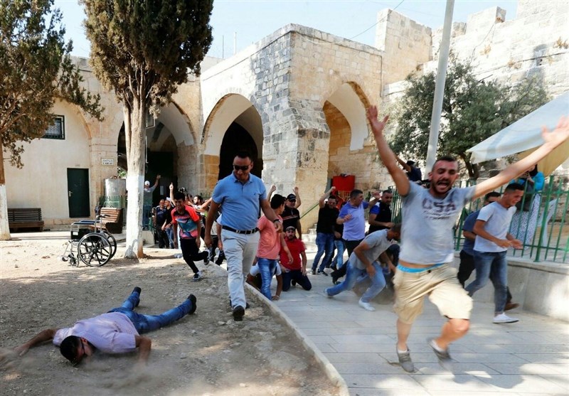 فیلم دیده‌ نشده از لحظه ورود پرشور فلسطینیان به مسجدالاقصی