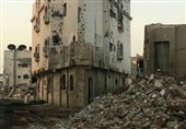 تصاویر/ بقایای شهر العوامیه پس از گلوله‌باران سعودی‌ها