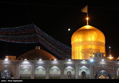 Holy Mausoleum Lit Up on Eve of Imam Reza Birthday Anniversary 