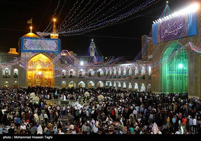 Holy Mausoleum Lit Up on Eve of Imam Reza Birthday Anniversary 