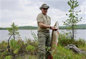 غواصی و ماهیگیری پوتین در سیبری+فیلم و عکس