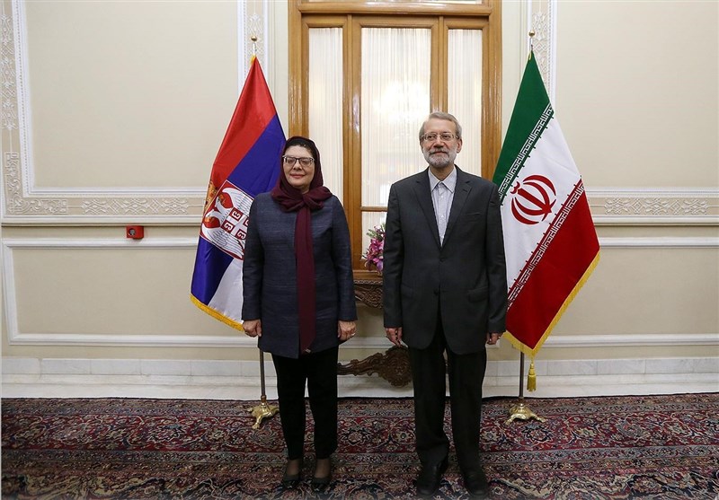 Iranian, Serbian Parliament Speakers Discuss Closer Ties
