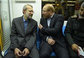 خط 8 متروی تهران با حضور لاریجانی افتتاح شد