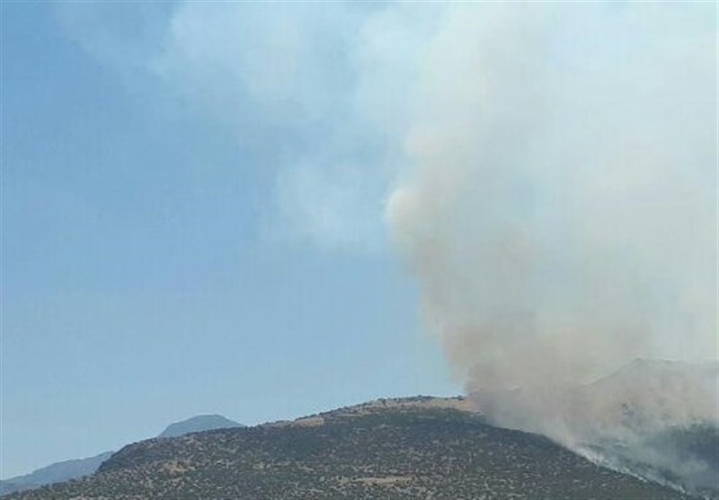 آتش‌سوزی گسترده در منطقه حفاظت شده کوسالان و شاهو ادامه دارد + تصاویر