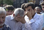 تشییع پیکر پاک شهید مدافع حرم محمد تاج‌بخش در گتوند 