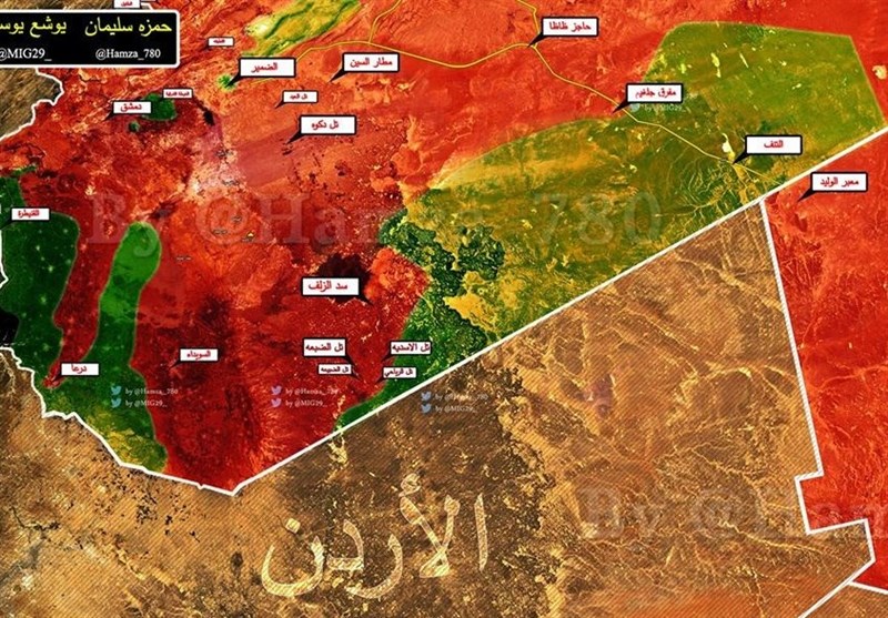 ارتش سوریه به مرزهای اردن رسید/درگیری‌های شدید برای شکستن حلقه محاصره «دیرالزور»
