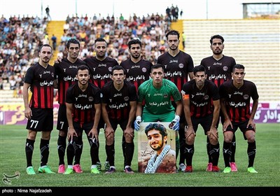 دیدار تیم های فوتبال سیاه جامگان و فولاد خوزستان