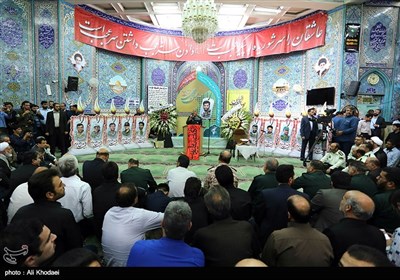 Commemoration Service Held for Martyred Iranian Military Adviser