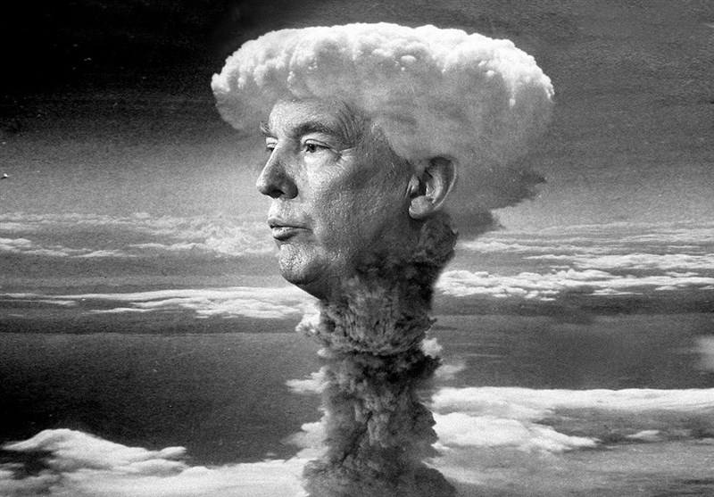 واکنش آمریکایی‌ها به تنش‌آفرینی‌های ترامپ/پایان کار جهان با «ابر اتمی ترامپ»+عکس