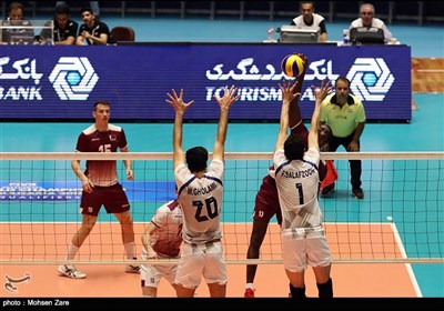 دیدار تیم های ملی والیبال ایران و قطر