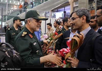 بازگشت تیم نیروی زمینی سپاه از مسابقات نظامی روسیه