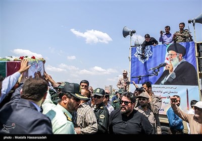 مراسم استقبال از پیکر شهید مدافع حرم مصطفی خوش محمدی در گرگان