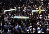 تشییع پیکر مطهر 5 شهید مدافع حرم در قم به روایت تصویر