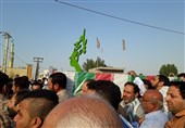 پیکر شهید مدافع حرم در شهرستان چالوس تشییع شد