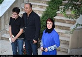 ماه چهره خلیلی و حمید فرخ نژاد به همراه فرزندش