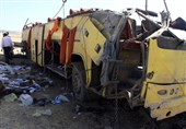یک اتوبوس حامل زوار ایرانی در &quot; العماره &quot; عراق واژگون شد