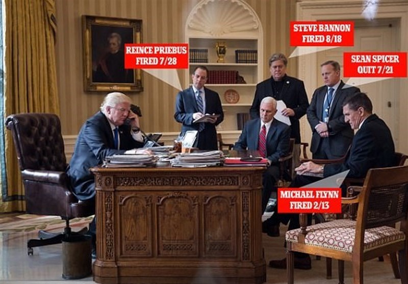 اخراجی‌های ترامپ از تیم کاخ سفید + عکس
