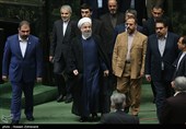 روحانی وارد صحن علنی مجلس شد
