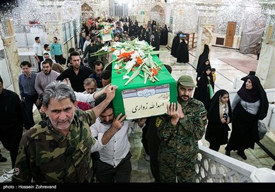 تشییع پیکر سه شهید لشکر فاطمیون