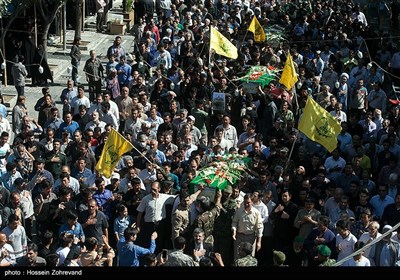 تشییع پیکر سه شهید لشکر فاطمیون